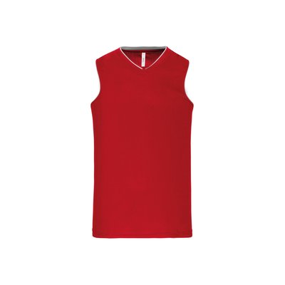 Camiseta baloncesto mujer poliéster Rojo M