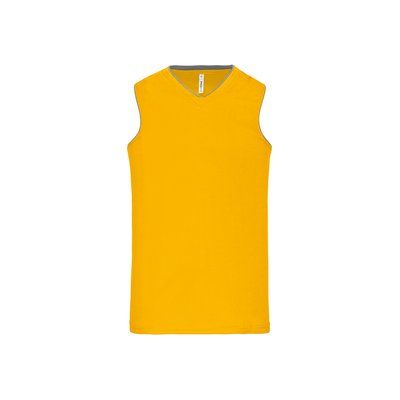 Camiseta baloncesto mujer poliéster Sporty Yellow S