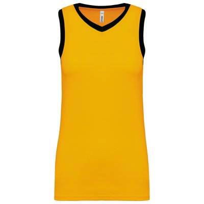 Camiseta baloncesto para mujer Sporty Yellow / Black XS