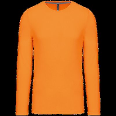 Camiseta básica de manga larga chico Naranja 3XL