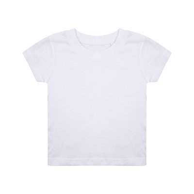 Camiseta para bebé de algodón orgánico Blanco 3/6M