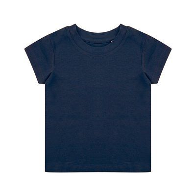 Camiseta para bebé de algodón orgánico Navy 12/18M