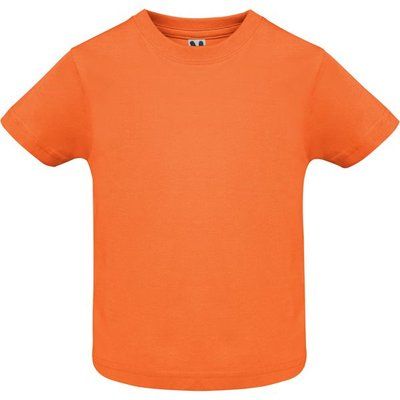 Camiseta de bebé manga corta Naranja 18 MESES