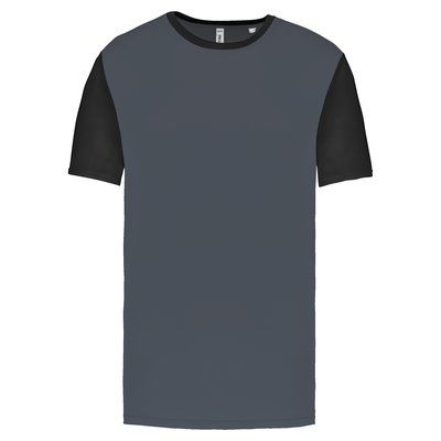 Camiseta bicolor adulto poliéster sporty grey / Black M