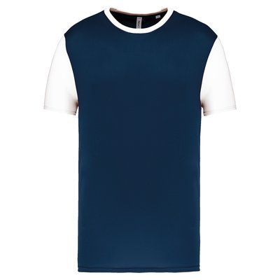 Camiseta bicolor adulto poliéster Sporty Navy / White M