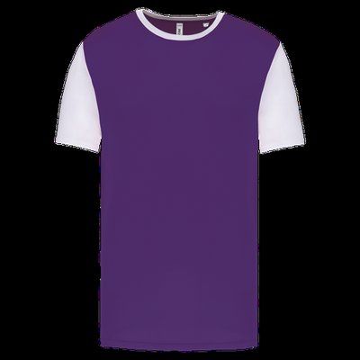 Camiseta bicolor adulto poliéster Sporty Purple / White L