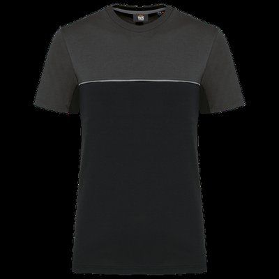 Camiseta bicolor eco Black / Dark Grey 3XL