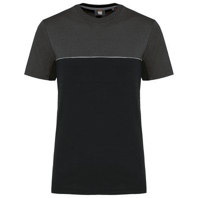 Camiseta bicolor eco Black / Dark Grey XXL