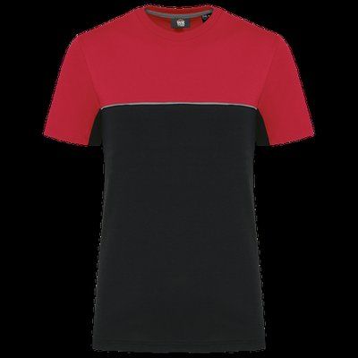 Camiseta bicolor eco Black / Red 3XL