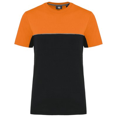 Camiseta bicolor eco Naranja M