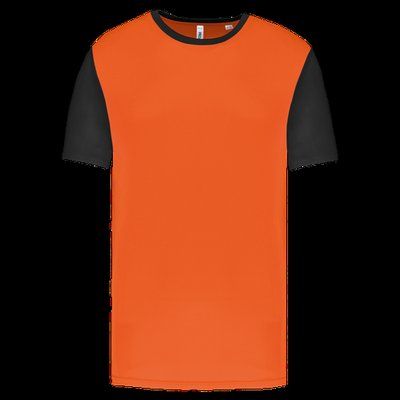 Camiseta bicolor infantil Orange / Black 8/10 ans