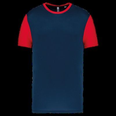 Camiseta bicolor infantil Sporty Navy / Sporty Red 8/10 ans