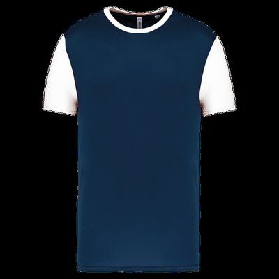 Camiseta bicolor infantil Sporty Navy / White 8/10 ans