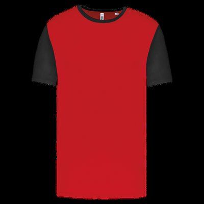 Camiseta bicolor infantil Sporty Red / Black 12/14 ans