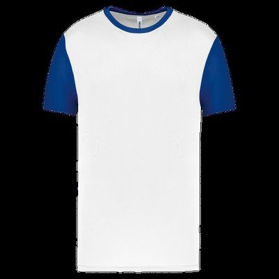 Camiseta bicolor infantil White / Dark Royal Blue 6/8 ans