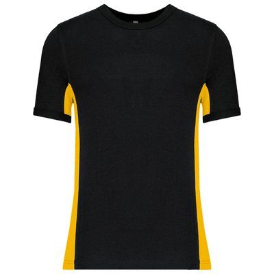 Camiseta bicolor manga corta Black / Yellow L