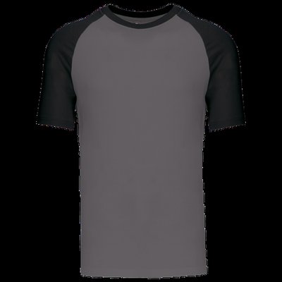 Camiseta bicolor manga corta hombre Slate Grey / Black XL