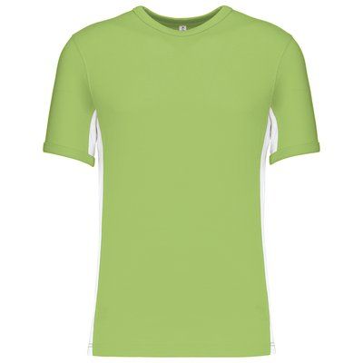 Camiseta bicolor manga corta Lime / White 3XL