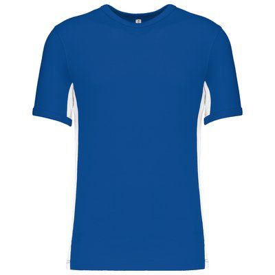 Camiseta bicolor manga corta Royal Blue / White M