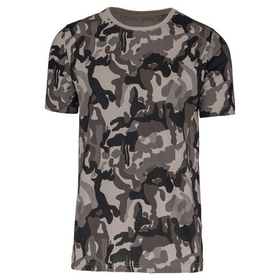 Camiseta camuflaje algodón Diseño / Gris XL