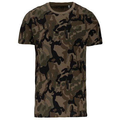 Camiseta camuflaje algodón Diseño / Verde XL