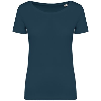 Camiseta chica algodón orgánico Azul L