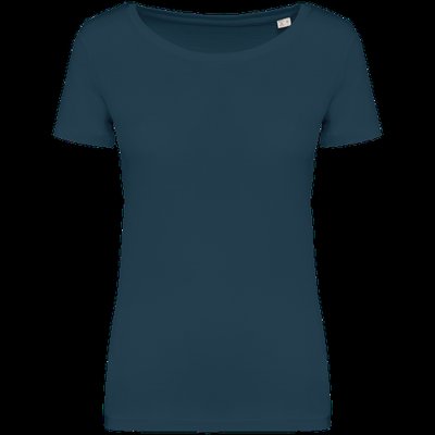 Camiseta chica algodón orgánico Azul XXL