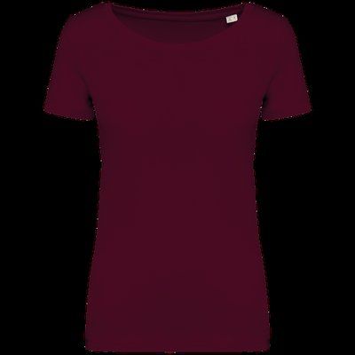 Camiseta chica algodón orgánico Dark Cherry S