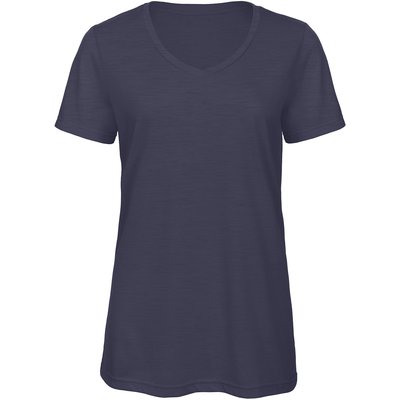 Camiseta chica cuello de pico Azul XS