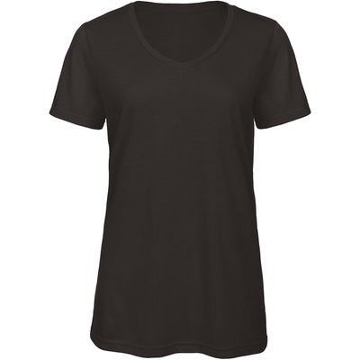 Camiseta de chica con cuello de pico Black XS