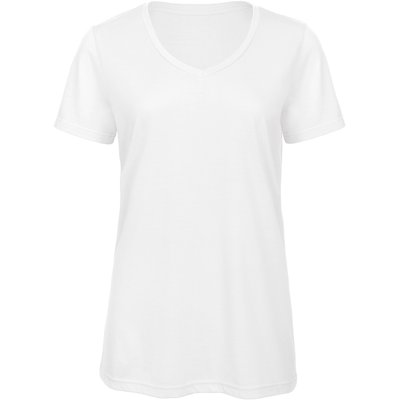 Camiseta de chica con cuello de pico White L