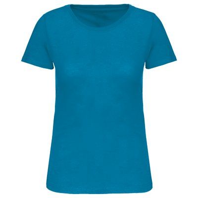 Camiseta clásica de mujer Azul XS