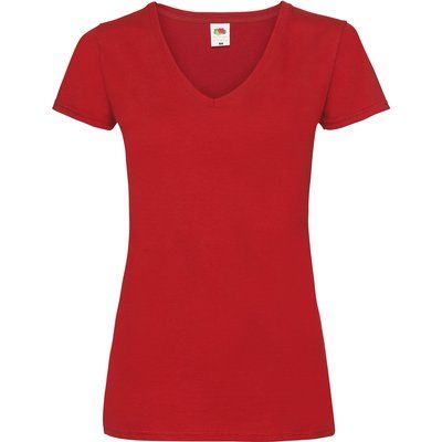 Camiseta de corte femenino Rojo XS