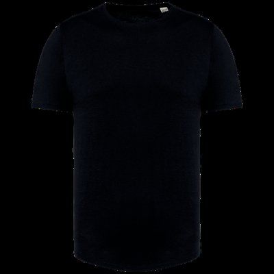 Camiseta Corte regular con dobladillo Black 3XL