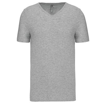 Camiseta cuello de pico Color jaspeado Light grey heather L