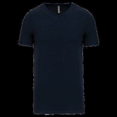 Camiseta cuello de pico Color jaspeado Navy M