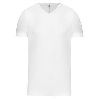 Camiseta cuello de pico Color jaspeado White S