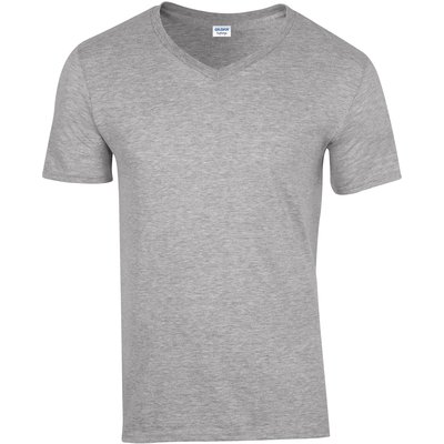 Camiseta cuello de pico Gris 3XL