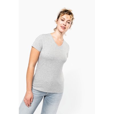 Camiseta cuello de pico mujer