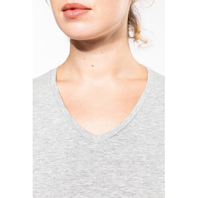 Camiseta cuello de pico mujer