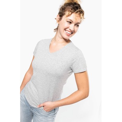 Camiseta cuello de pico mujer