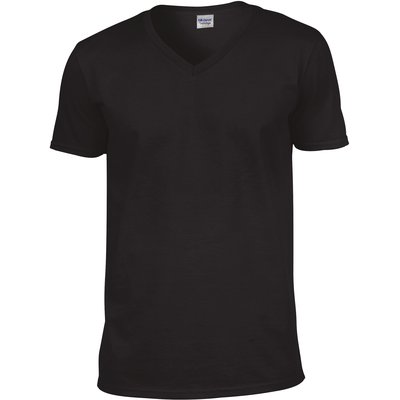 Camiseta cuello de pico Negro XXL