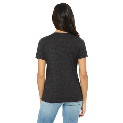 Camiseta cuello redondo mujer holgada