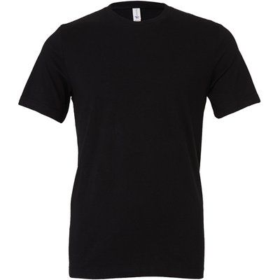 Camiseta cuello redondo unisex Black S