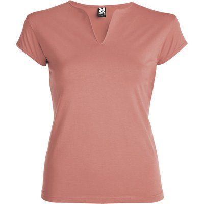 Camiseta CON cuello en V NARANJA CLAY XL