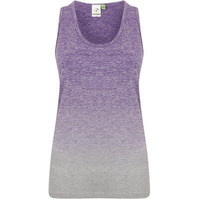 Camiseta degradé sin mangas ceñida Purple / Light Grey Marl S/M