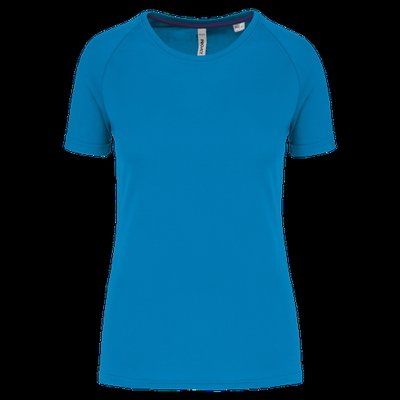 Camiseta deporte corte recto Aqua Blue XL