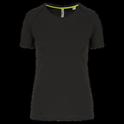 Camiseta deporte corte recto Black XS