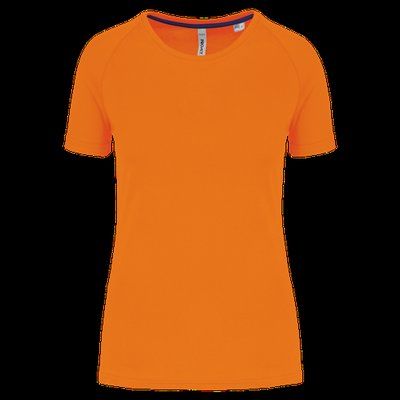 Camiseta deporte corte recto Fluorescent Orange M