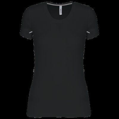 Camiseta de deporte entallada Black / Silver XS